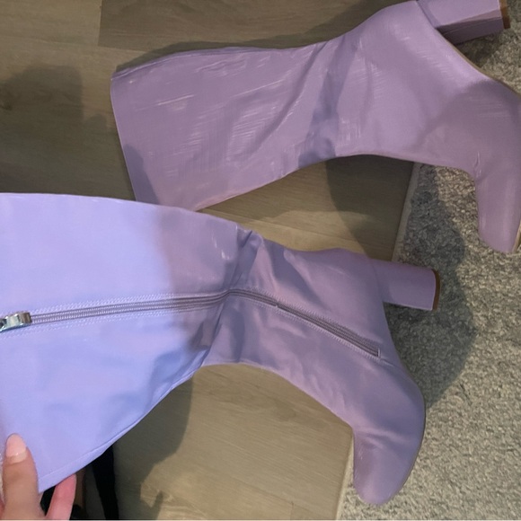 💜Knee-high boots purple boots💜 - Picture 7 of 9